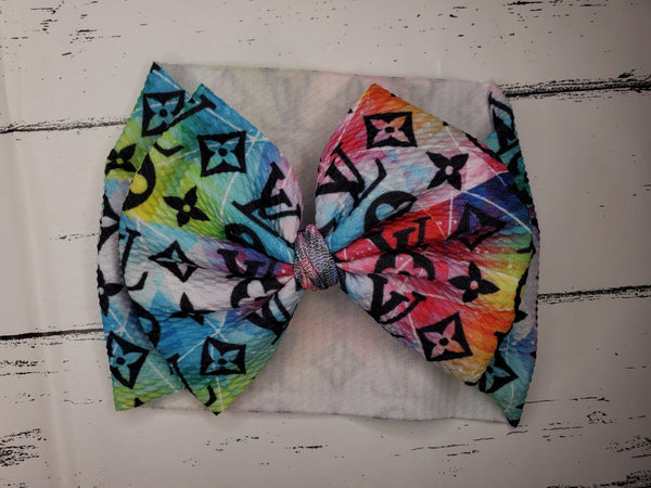 Big Bow with headwrap printed