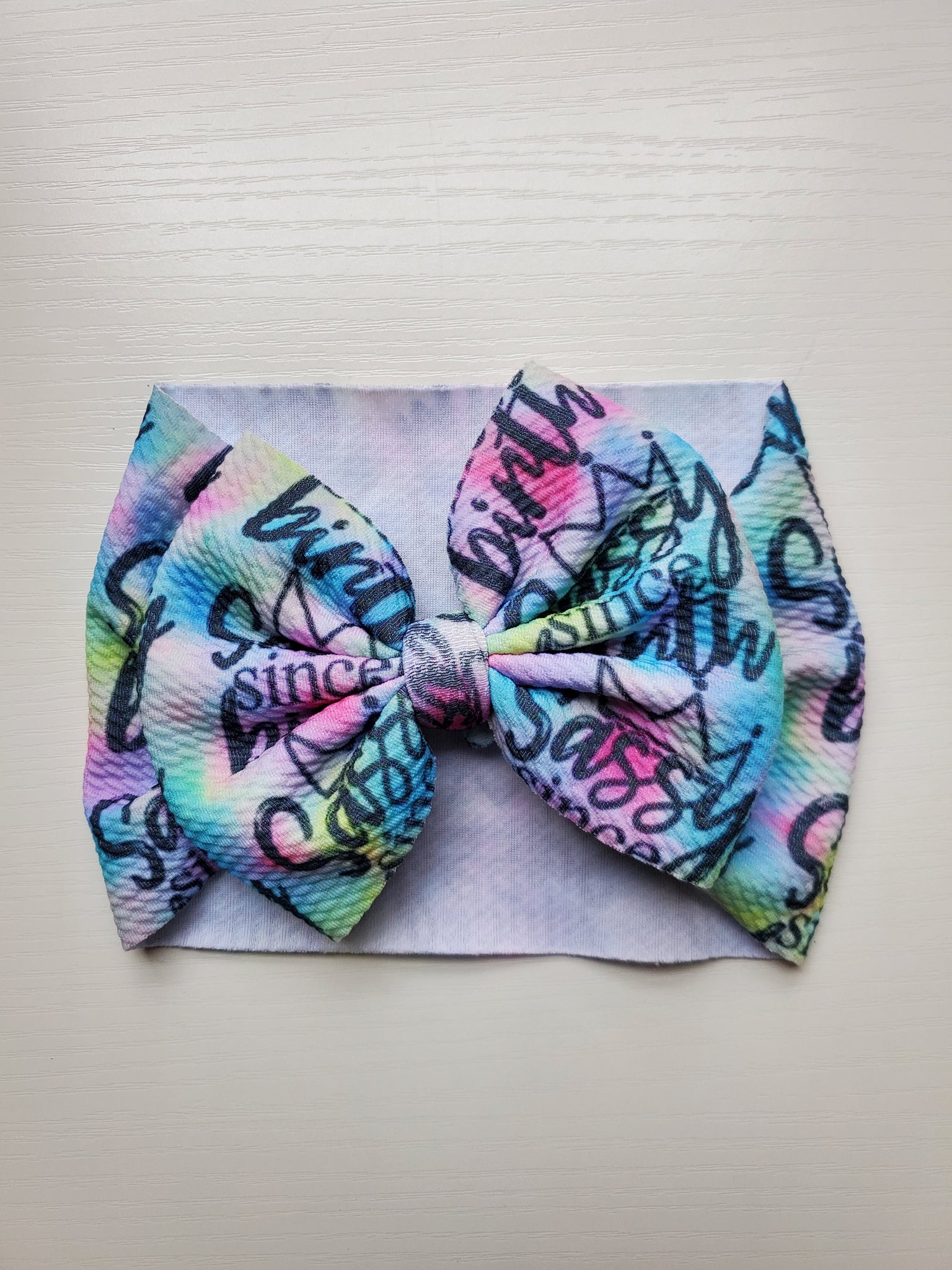 Big Bow with headwrap printed