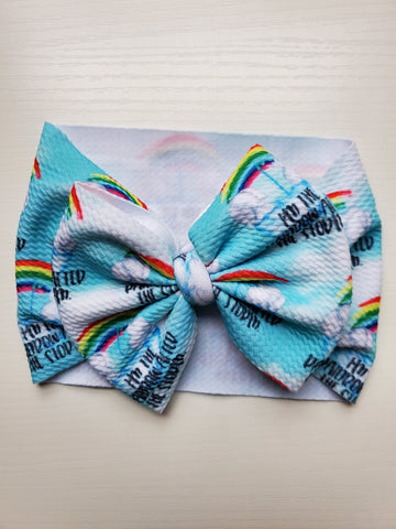 Big Bow with headwrap printed